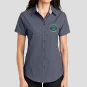 Ladies Dress Shirt - Ladies Short Sleeve Easy Care Shirt